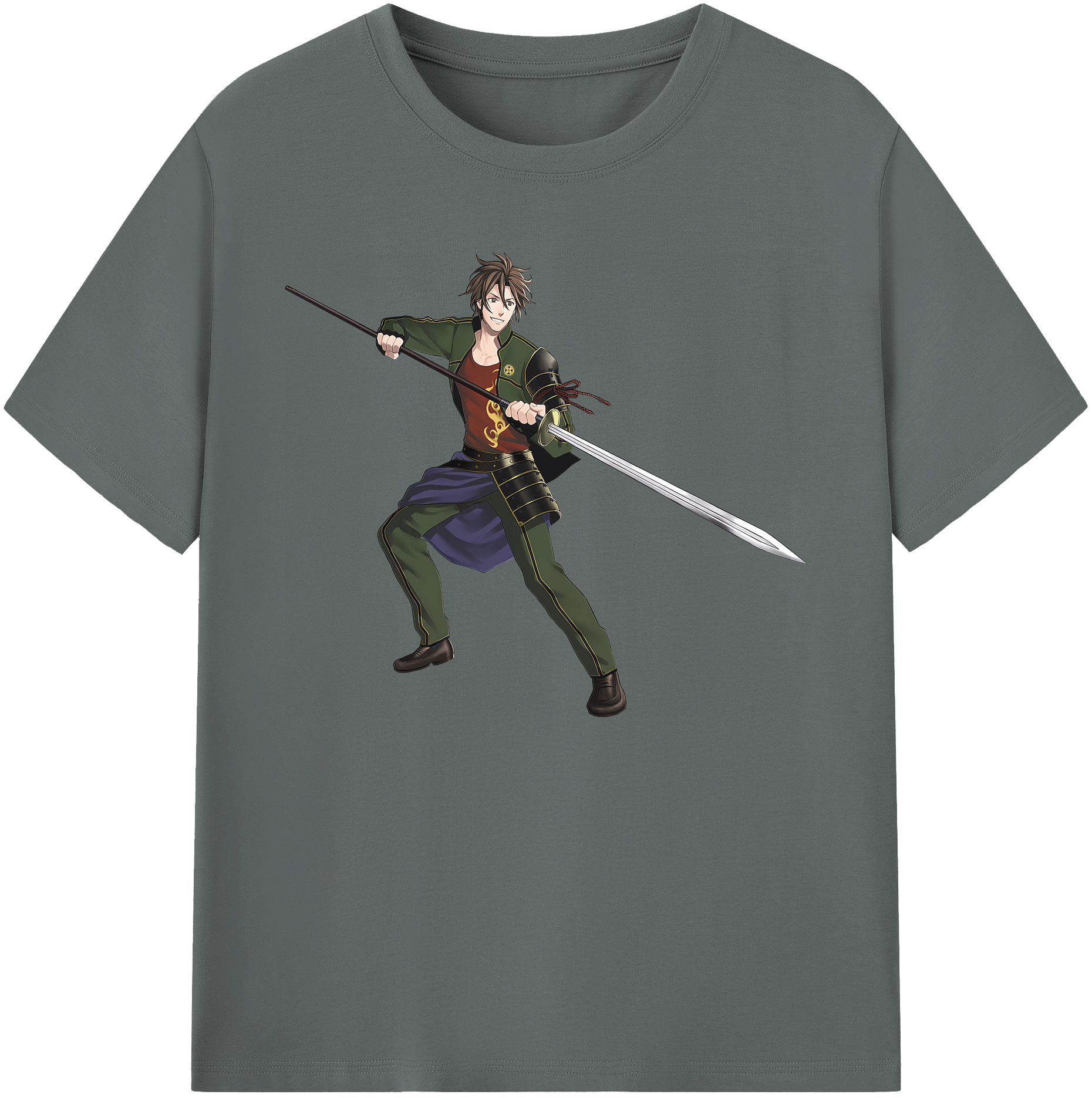 （画像用） 刀剣乱舞 Touken Ranbu 綿100％ メンズ半袖Tシャツ｜肌触りやわらか＆通気性